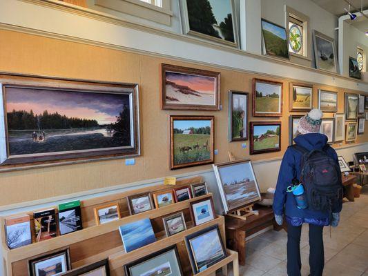 Inside of gallery