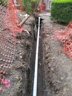 Pretty install of new sewer...same photo as previous