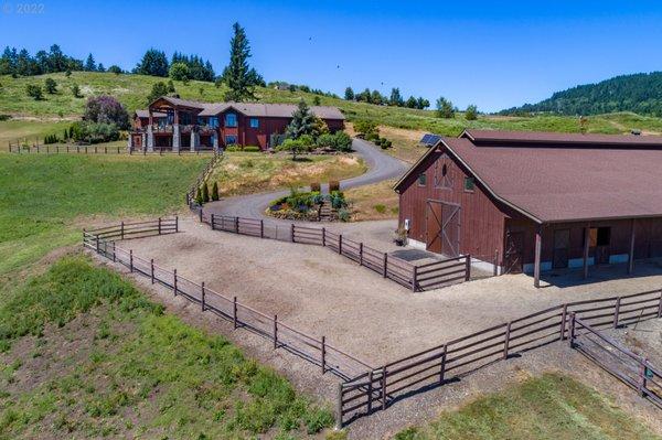 Stunning custom home on 31 acres with an impressive barn...perfect equestrian property. This listing is represented by Tiffany Matthews.