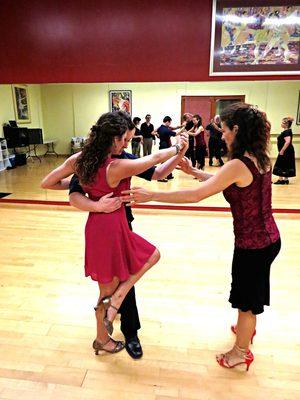 Yulia Maluta is teaching Tango class in Santa Barbara