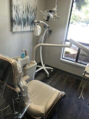 Basic dental exam room.