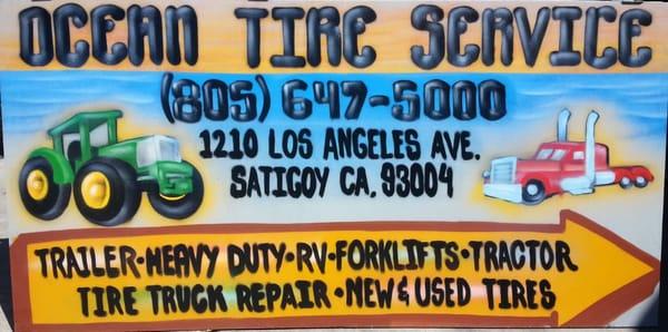 Ocean tire and services opened Monday- Friday 8: 00 am- 6: 00 pm