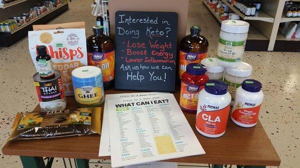 Looking for Keto Diet friendly products? We have a selection of #Keto products and educational materials here at Ojibwa Health Store.