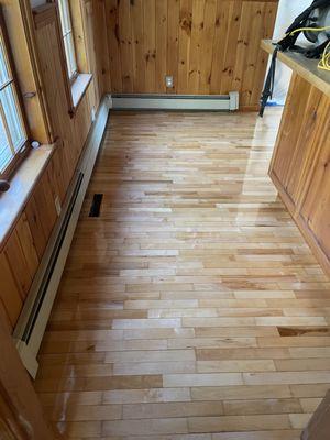 Beautiful maple floors reborn!