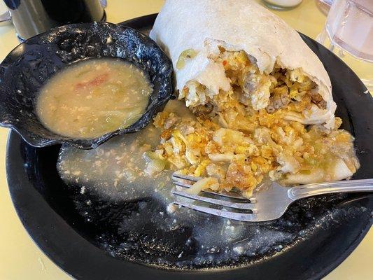 Breakfast Burrito with Green Chili Sauce was EXCELLENT!!!