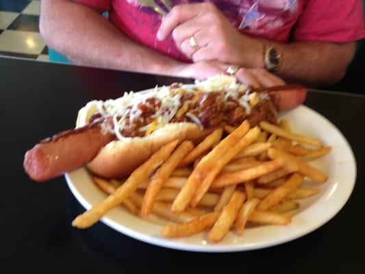 Not what I ordered...but huge hot dog!