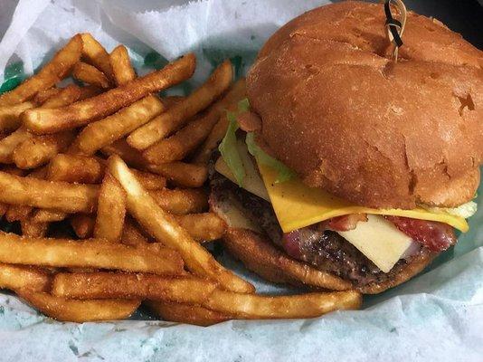 Deluxe Burger with French Fries