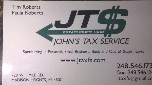 John's Tax Service