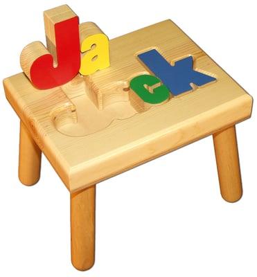 Original creator and manufacturer of the Name Puzzle Stool since 1971