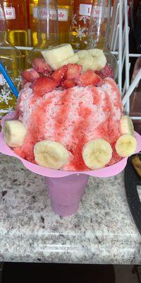 Strawberry and bananas!