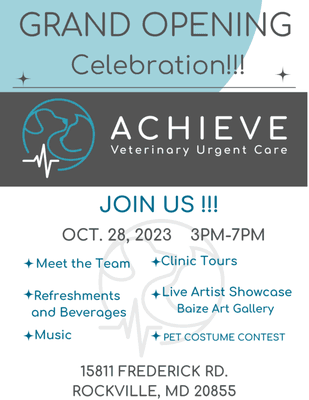 We are celebrating our opening! Come meet the  Team at ACHIEVE!!!