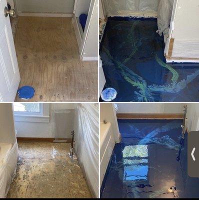 Metallic Aqua Epoxy Kit
(WashRoom)