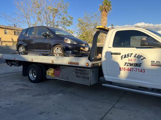 My Honda fit after my transmission failed