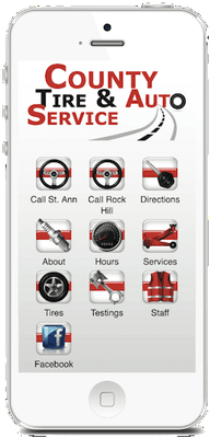 County Tire and Auto Mobile Website