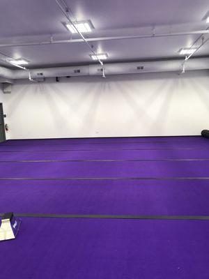 Our new cheer space - includes spring floor!!