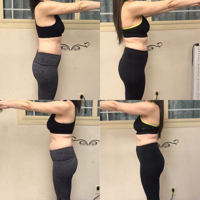 One month progress picture of my hard working client!!