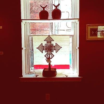 Silhouette of an Ethiopian cross taken during May 2016 exhibit