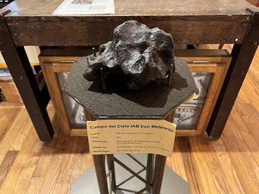 Meteorite on display!