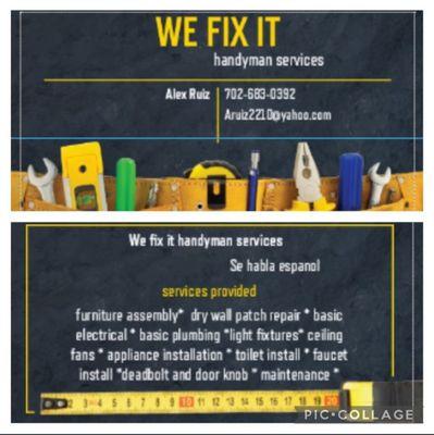 We Fix It Handyman Services