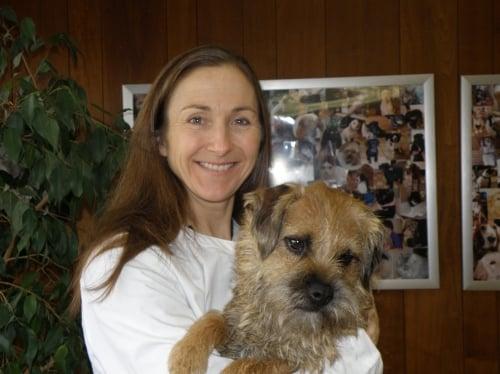 Dr. Deb Adams and her dog