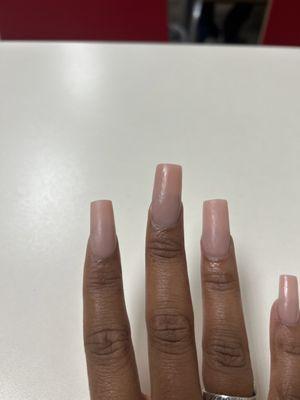 Nails is crooked