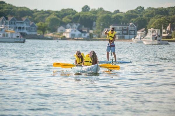 We provide courtesy kayaks & paddle boards for our dockage customers.