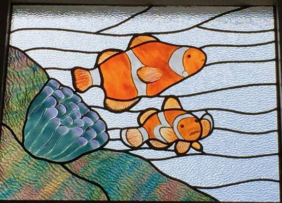 Finding Nemo was the theme for a set of three panels for a beach house in Sunset Bch.