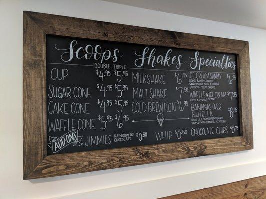 the creamery menu