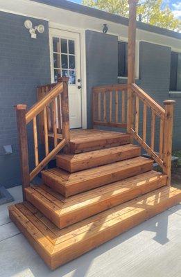 Wooden staircase