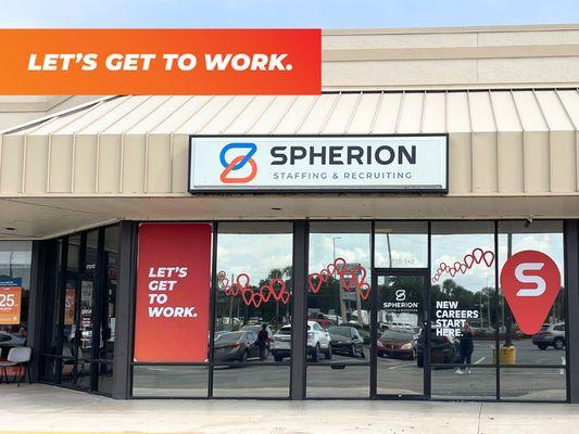 Welcome to Spherion Staffing in Leesburg! Swing by to find how we can help you 'Get to Work' with our personalized employment solutions.