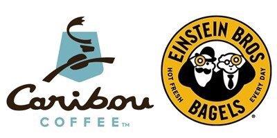 The antlers are a cute insignia for Caribou Coffee.