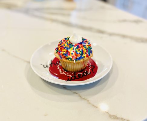 Birthday Cake Confetti Cupcake