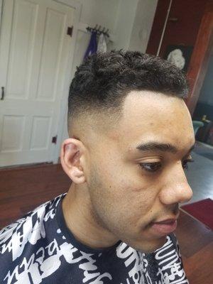 Straight razor fade