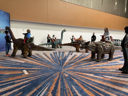 Jurassic Quest at the convention center