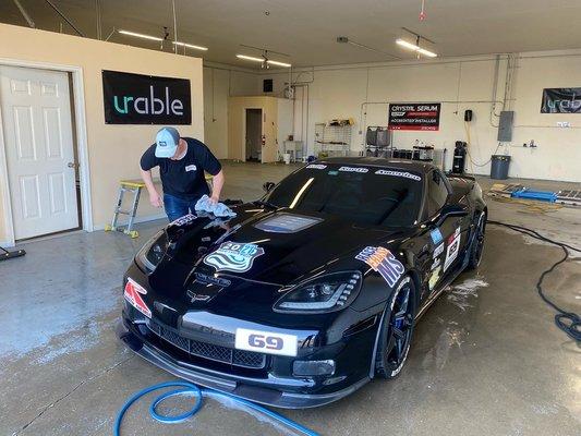 2009 Chevy Corvette ZR1 -Ceramic Coatings and paint protection film near Bay City, MI.