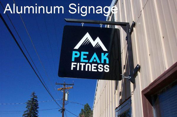 Simple Aluminum signage to help your business stand out.