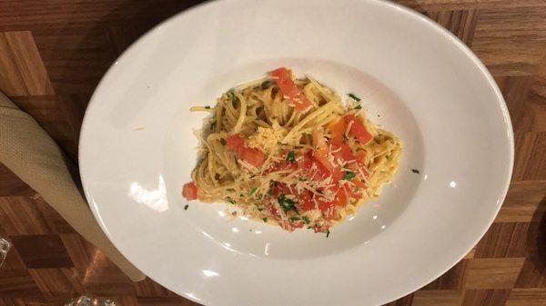 Blackened chicken Alfredo pasta without the chicken