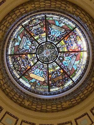 Top of Rotunda (Tiffany stained glass)