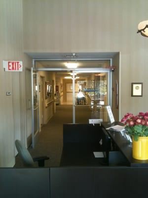 Hallway to the nursing station