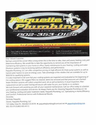 Paquette Plumbing