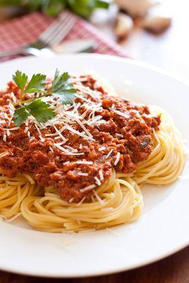 Spaghetti with meat sauce