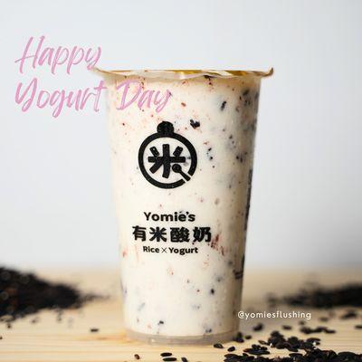 Get our signature purple rice yogurt for a happy ending day!