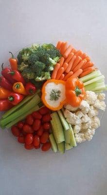 Some of our veggie trays!