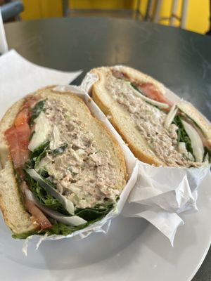 Mediterranean Tuna Salad sandwich.  Yum!