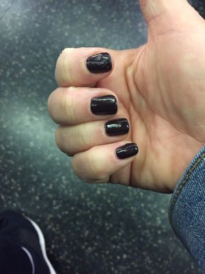 Terrible manicure.