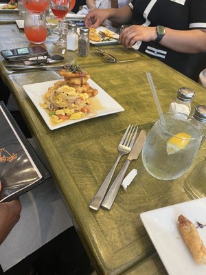 Ackee and Codfish with Green Plantain