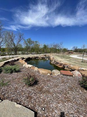 Water Feature in Walking Trail