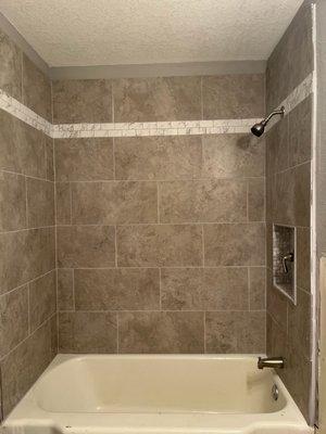 Custom bath shower