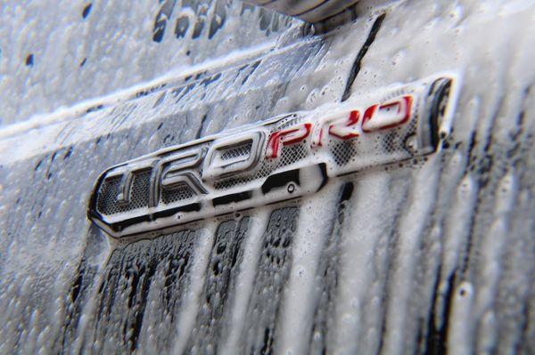 Foam wash on this Toyota Tacoma TRD PRO!