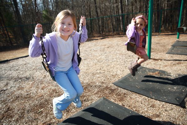 Chesnee Elementary School Students Enjoying Recess